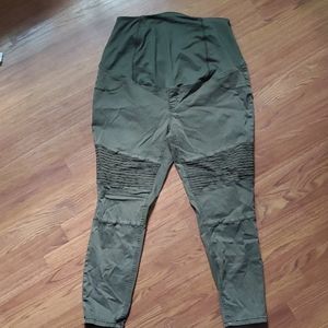 Isabel Maternity Crossover Panel Maternity Pants